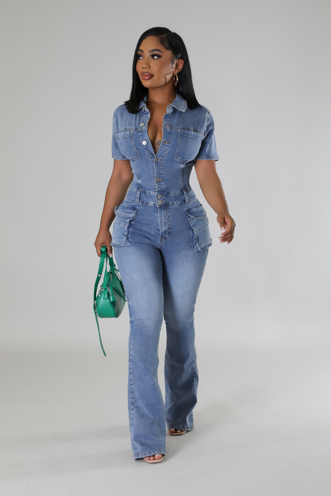 Kiara Utility Cargo Jumpsuit