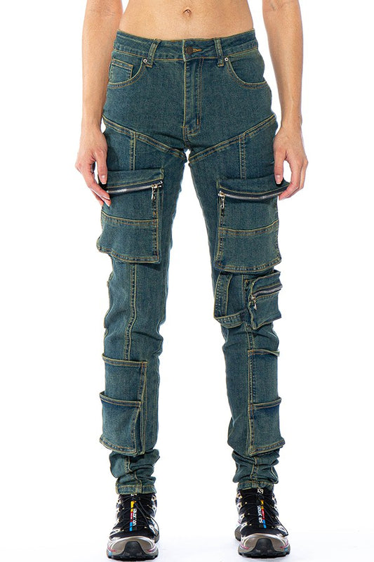 Combat Cargo Skinny Jeans