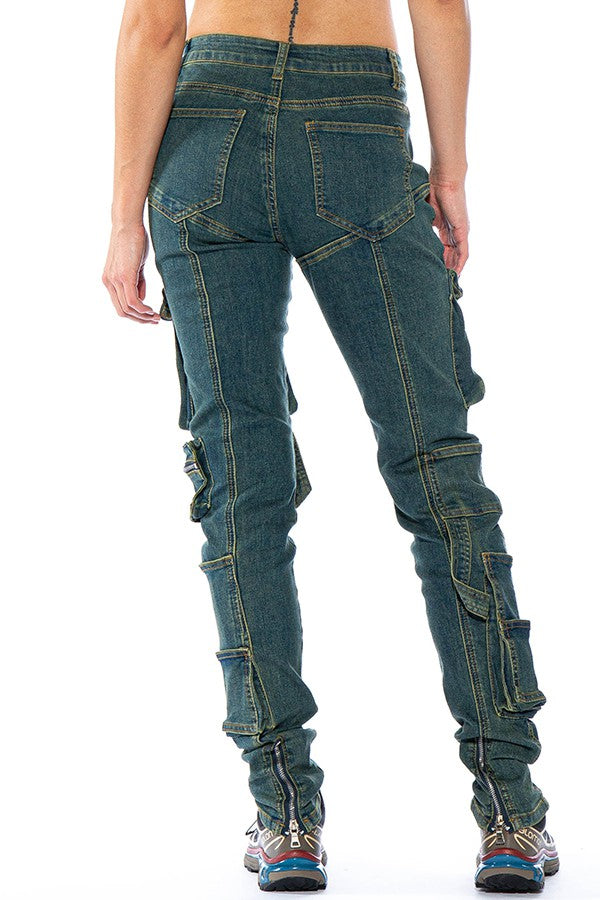 Combat Cargo Skinny Jeans